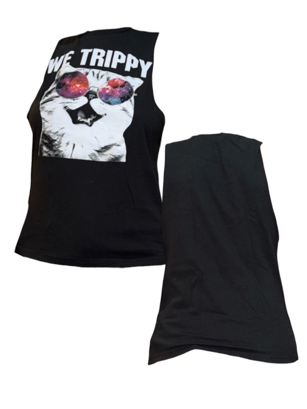 We Trippy Galaxy Cat Tank Top